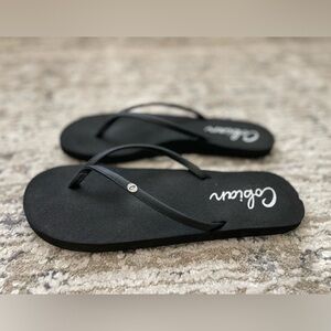 Cobian Nias Bounce 2‎ Flip Flop Sandal Womens Size 8 Black Comfort